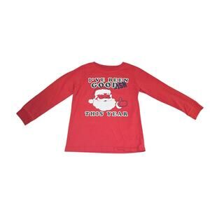 Carter's Kid Long Sleeve Santa "I've Been Goodish" Shirt 7